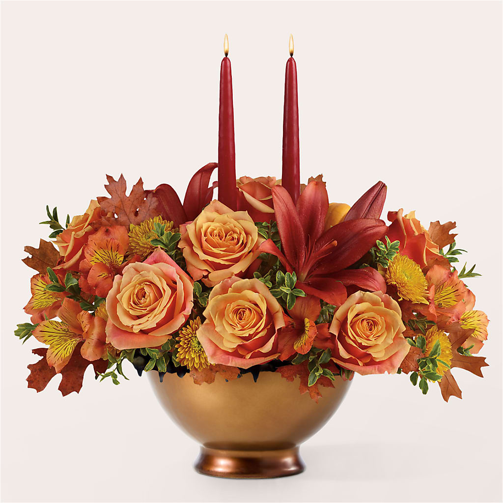 Harvest Table Centerpiece –  Flowers By Monica Kelly, Sebastian FL
