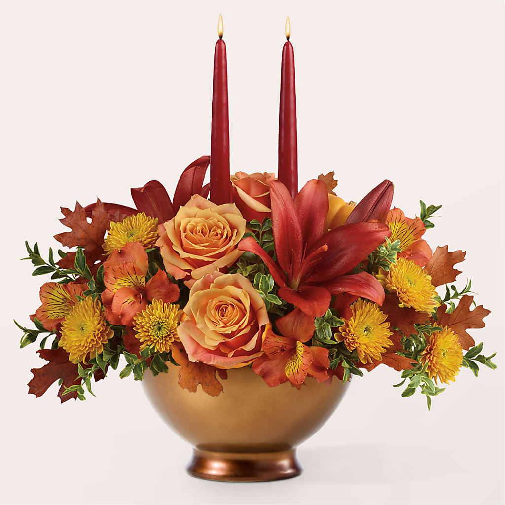 Harvest Table Centerpiece –  Flowers By Monica Kelly, Sebastian FL