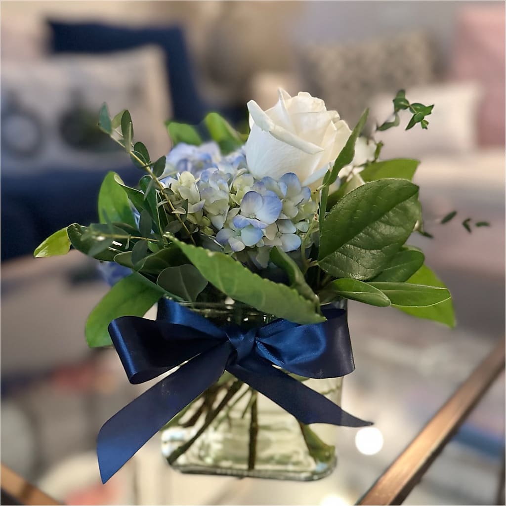 Sky Blue Delight Bouquet –  Flowers By Monica Kelly, Sebastian FL