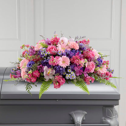 Glorious Garden Casket Spray –  Flowers By Monica Kelly, Sebastian FL
