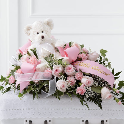 Touch of Sympathy Casket Spray –  Flowers By Monica Kelly, Sebastian FL