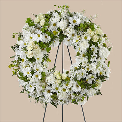 Faithful Wishes Wreath –  Flowers By Monica Kelly, Sebastian FL