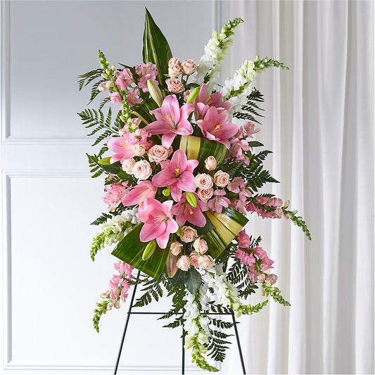 Elegant Embrace Standing Spray –  Flowers By Monica Kelly, Sebastian FL