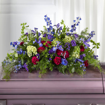 Always Treasured Casket Spray –  Flowers By Monica Kelly, Sebastian FL