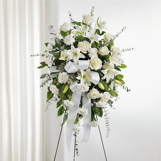 With Care Standing Spray –  Flowers By Monica Kelly, Sebastian FL