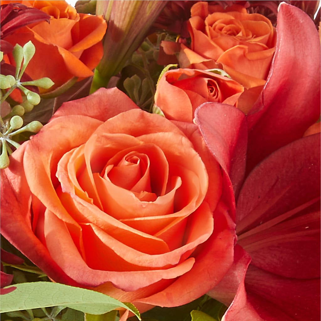 Crimson Leaves Bouquet –  Flowers By Monica Kelly, Sebastian FL