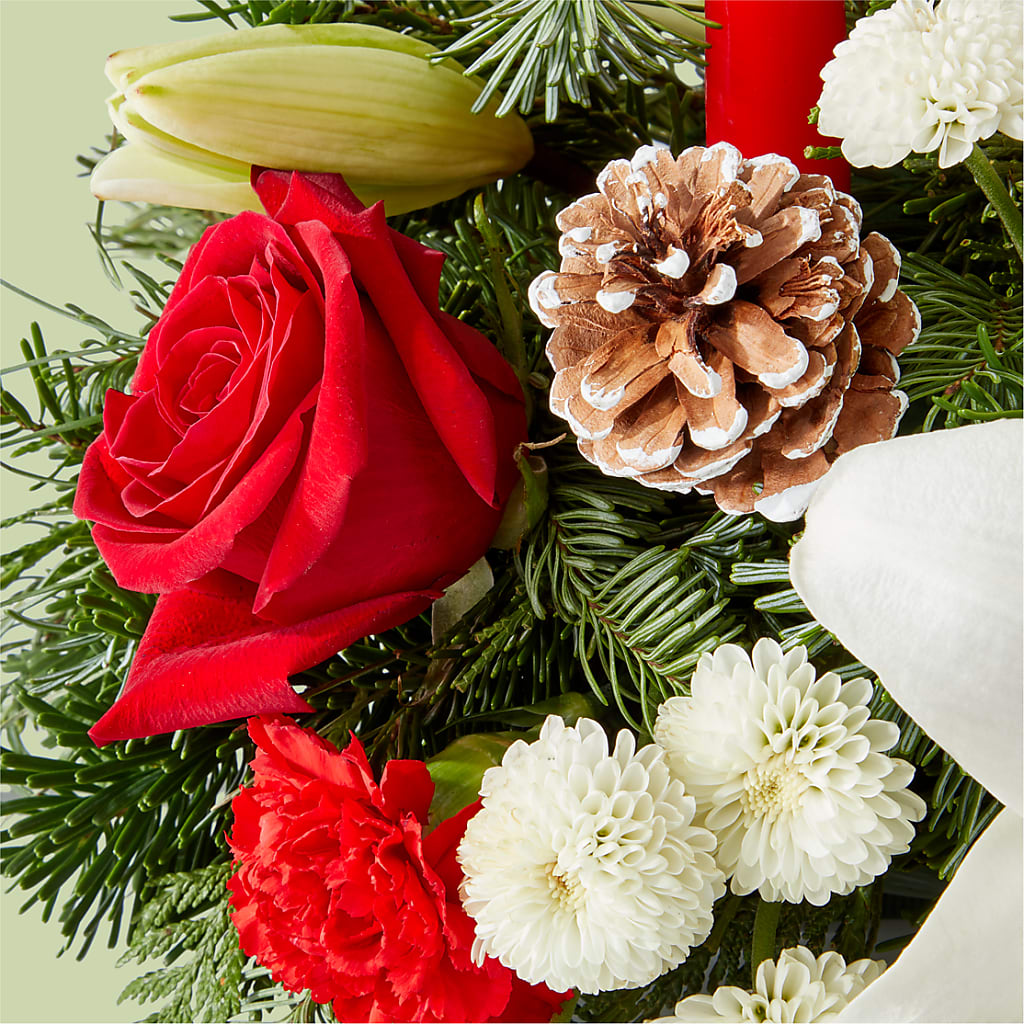 Seasonal Festivities Centerpiece –  Flowers By Monica Kelly, Sebastian FL