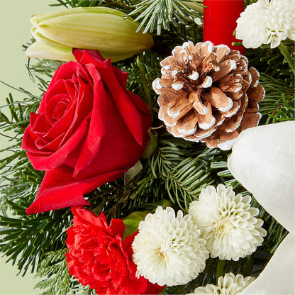 Seasonal Festivities Centerpiece –  Flowers By Monica Kelly, Sebastian FL