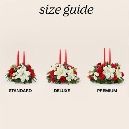 Seasonal Festivities Centerpiece –  Flowers By Monica Kelly, Sebastian FL