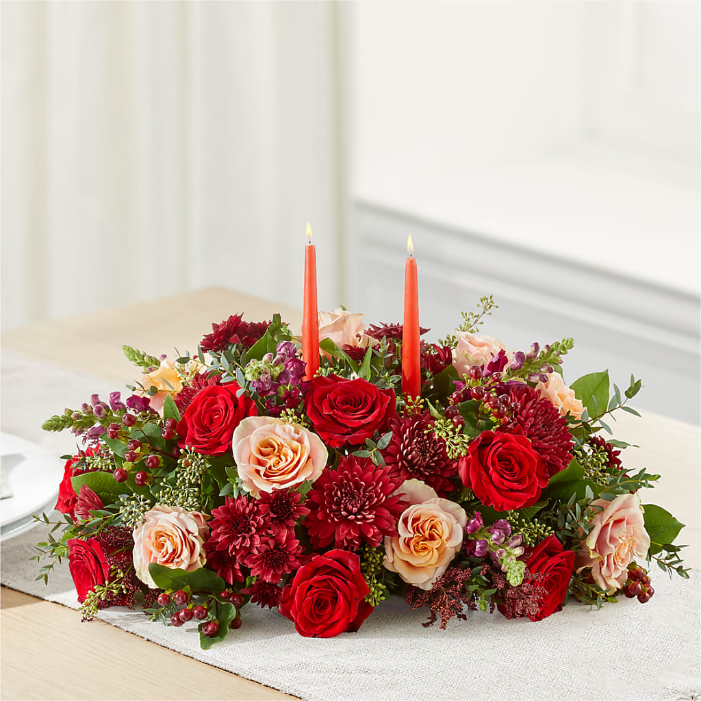Most Thankful Centerpiece –  Flowers By Monica Kelly, Sebastian FL