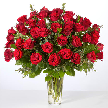 Forever Yours Fifty Stem Red Rose Bouquet –  Flowers By Monica Kelly, Sebastian FL