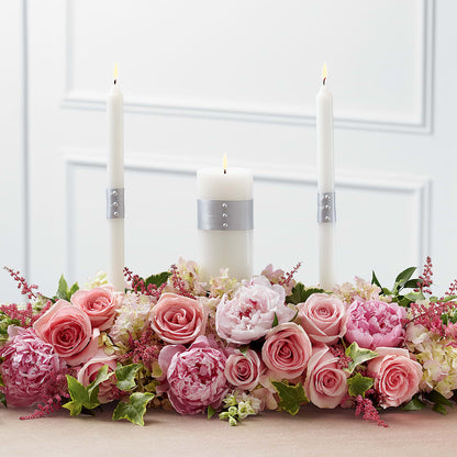 Worldwide Romance Unity Candle Arrangement –  Flowers By Monica Kelly, Sebastian FL