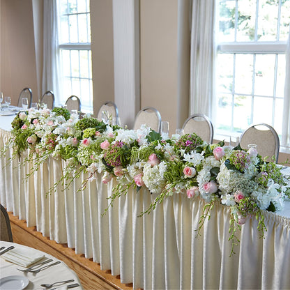 State of Joy Head Table Arrangement –  Flowers By Monica Kelly, Sebastian FL