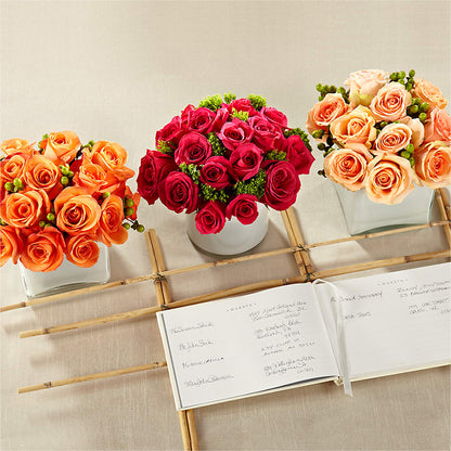 Dawn Rose Centerpiece –  Flowers By Monica Kelly, Sebastian FL