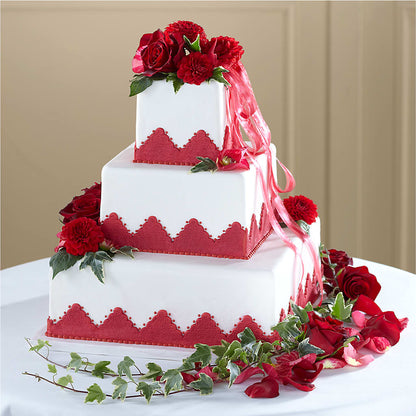 Forever Happiness Cake Decor –  Flowers By Monica Kelly, Sebastian FL
